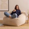 Icon Natalia Sitzsack Sessel für Erwachsene, Beige, Flauschiger Kaninchen Kunstfell Stoff, Riesen Sitzsack mit Füllung, Bean Bag Chair, Bequemer Sessel Wohnzimmer, Lounge, Schlafzimmer, Büro Bild 2