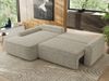 Ecksofa, L-förmiges, lose Kissen, DL-Schlaffunktion, (H 100 x T 187 x B 273 cm) - CUBO L - Struktur Beige - linke Seite Bild 3