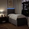 vidaXL Boxspringbett mit Matratze Taupe 90x190 cm Stoff 3293446 Bild 4