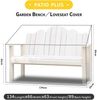 Gartenbank Abdeckung Wasserdicht Grün 134x66x63/89cm 2-Sitzer Outdoor Bild 2