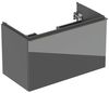 Unterschrank Acanto 1+1 Schubladen 90 cm lava/glas Bild 1