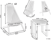 Beliani 'BELLANO' Bistro Set, Akazienholz Heller Holzfarbton Bild 2