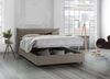Dmora Almond Doppelbett, Bettkasten mit Stoffbezug, 100 % Made in Italy, Öffnung vorne, inklusive Matratze 160 x 190 cm, Taupe Bild 4