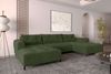 99rooms Massimo Wohnlandschaft Cordstoff POSO Khaki mit Schlaffunktion Bild 3