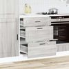 Küchenunterschrank SAMU Grau Sonoma 60x46x81,5 cm | Küche Unterschrank mit Schublade Bild 4