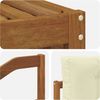 vidaXL Outdoor-Sofagarnitur mit Kissen 5 pcs Natur und Creme 3373315 Bild 5