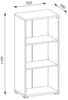 Aktenregal >Clermont< (BxHxT: 52,5x114x35 cm) in weiß - 52,5x114x35cm (BxHxT) Bild 2