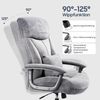 Bürostuhl Ergonomisch 200KG Schreibtischstuhl Computerstuhl 360° drehbar Grau Bild 4