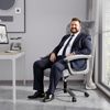 Bürostuhl Ergonomisch 200KG Schreibtischstuhl Computerstuhl 360° drehbar Grau Bild 2