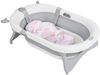 Kikkaboo Baby Badekissen Nubo Wannenauflage Badehilfe Kunststoff-Clips ab Geburt rosa weiß Bild 2