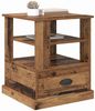 vidaXL Nachttisch mit Schubladen Altholz 50 x 50 x 60 cm Holzwerkstoff 881408 Bild 3