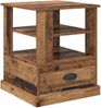 vidaXL Nachttisch mit Schubladen Altholz 50 x 50 x 60 cm Holzwerkstoff 881408 Bild 2