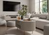 Ovalio Couchtisch Typ 200 Tisch Bestelltisch 100 cm Wohnzimmer Esszimmer Modern Farbwahl Sandbeige, Cremona-Eiche und Dunin-Eiche Bild 3