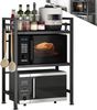 Allyson Regalelement Multifunktions-Mikrowellenregal Ausziehbares & Höhenverstellbar, Packungs-Set, 3-stufig, ausziehbar 40-64cm, Tragkraft 100kg Bild 2