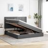 vidaXL LED-Speicherbett mit Matratze Dunkelgrau 180 x 200 cm Stoff 3372433 Bild 4