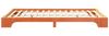 vidaXL Bettrahmen Braun 140 x 210 cm Massives Kiefernholz 872901 Bild 5