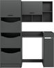 welltime Badmöbel-Set FALAS, TOPSELLER!, 4-teilig, Hauswirtschaftsraum Set, Breite 126 cm, (Set, 4-St, Wäschschrank, Waschmaschinenumbauschrank, Standregal, Hängeschrank), Kombination, Waschmaschinenumbau, Waschmaschinenschrank, Wäschekammer Bild 2