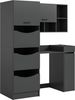 welltime Badmöbel-Set FALAS, TOPSELLER!, 4-teilig, Hauswirtschaftsraum Set, Breite 126 cm, (Set, 4-St, Wäschschrank, Waschmaschinenumbauschrank, Standregal, Hängeschrank), Kombination, Waschmaschinenumbau, Waschmaschinenschrank, Wäschekammer Bild 4