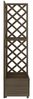 vidaXL Eck-Spalier mit Pflanzkasten Grau 40x40x150cm Massivholz Tanne 316412 Bild 2
