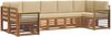 vidaXL Ecksofa Set mit Kissen 7 pcs Natur und Beige 3375423 Bild 2