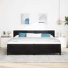 vidaXL LED Boxspringbett mit Kopfteil Schwarz 200 x 200 cm Samt 3342676 Bild 4
