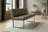KAWOLA Esszimmerbank ELEEN Leder olivgrün 123cm 85 x 69 x 123 cm Bild 5