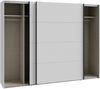 Schwebetürenschrank >NEKTARIUS< 3 Böden, 3 Stangen, Secret grey - 269,8x210,5x62,9cm (BxHxT) Bild 5