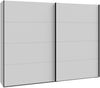 Schwebetürenschrank >NEKTARIUS< 3 Böden, 3 Stangen, Secret grey - 269,8x210,5x62,9cm (BxHxT) Bild 4