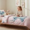 MTOnlinehandel Kinderbettwäsche Disney Lilo & Stitch „Moonlight“ 135x200 + 80x80 cm, Renforcé, 100% Baumwolle, 2 teilig, Mond- und Sternenmotiv – weich, hautfreundlich und pflegeleicht Bild 3