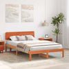 vidaXL Bettrahmen Wachsbraun 135 x 190 cm Massives Kiefernholz 872115 Bild 3