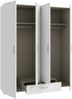 Drehtürenschrank >ECONOBOX< in Weiss - 159,1x190,5x54,4cm (BxHxT) Bild 5