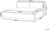 Wasserbett Stoff LINARDS 160 x 200 cm Cremeweiß Bild 2