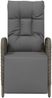 vidaXL Garten-Relaxsessel mit Kissen 2 Stk. Poly Rattan Grau 319891 Bild 5