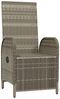 vidaXL Garten-Relaxsessel mit Kissen 2 Stk. Poly Rattan Grau 319891 Bild 4