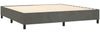 vidaXL Boxspringbett mit Matratze Dunkelgrau 200x200 cm Samt, Härtegrad: H2 [3143104] Bild 4