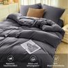 Elegear Bettwäsche Bettwäsche 135×200/155x220/200x200cm Mikrofaser Bettwäsche-Set, Mikrofaser aus Polyester, 3 teilig, Bettbezug+Kopfkissenbezug*2, atmungsaktiv, weich für alle Jahreszeiten Bild 4