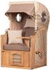 Strandkorb - bene living - Ammersee Single Teak Bullauge - PE shell - Modell 534 - Einsitzer inkl. Liftersystem Bild 2