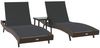 vidaXL Sonnenliege 3 pcs Braun 197 x 70 x 82 cm Poly-Rattan 3381202 Bild 2