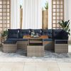 vidaXL Garten Essgruppe mit Kissen 8 pcs Grau und Marineblau 3349744 Bild 3