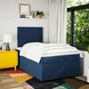vidaXL Boxspringbett mit Matratze Blau 120x200 cm Stoff 3293941 Bild 5