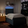 vidaXL Boxspringbett mit Matratze Blau 120x200 cm Stoff 3293941 Bild 4