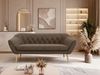 Sofa, Wohnzimmersofa PIRS 3, Skandinavisches Sofa 3-Sitzer, Sofa mit Wellenfederung, Buche Füße, Breite 180 cm Hoher Sitzkomfort - Braun Velvet Bild 3