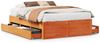 vidaXL Massivholzbett ohne Matratze mit Schubladen Braun 140x200 cm 3308806 Bild 2