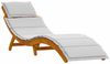 vidaXL Sonnenliege mit Kissen 2 pcs Hellgrau Massivholz Akazie 4107100 Bild 4