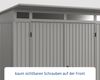 Hörmann Ecostar Metall-Gerätehaus Trend mit Pultdach Typ 2, 238x238 cm , graualuminium, 5,7 m²,2-flüglige Tür Bild 4