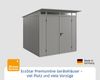 Hörmann Ecostar Metall-Gerätehaus Trend mit Pultdach Typ 2, 238x238 cm , graualuminium, 5,7 m²,2-flüglige Tür Bild 2