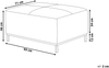 Ottomane Leder beige OSLO Bild 2