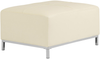 Ottomane Leder beige OSLO Bild 1