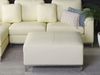 Ottomane Leder beige OSLO Bild 3