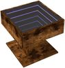vidaXL LED-Couchtisch Räuchereiche 50x50x45 cm Holzwerkstoff 847529 Bild 3